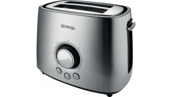 Gorenje | Toaster | T1000E | Power 1000 W | Number of slots 2 | Housing material Metal | Stainless Steel