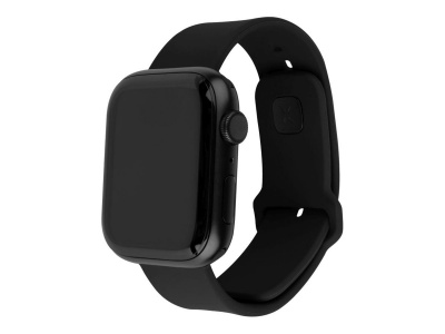 Fixed | Sporty Strap Set for Apple Watch 42/44/45mm | 170-235 mm | Black | Silicone