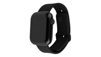 Fixed | Sporty Strap Set for Apple Watch 42/44/45mm | 170-235 mm | Black | Silicone