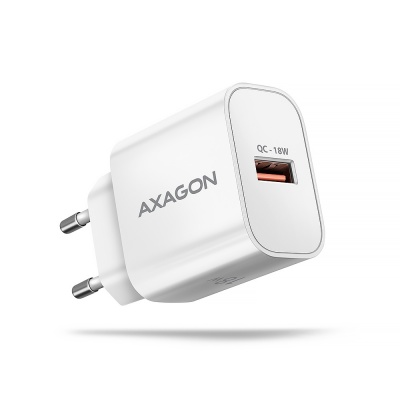 AXAGON Wallcharger 1x port USB-A, QC3.0/AFC/FCP/Apple, 18W | ACU-QC18W