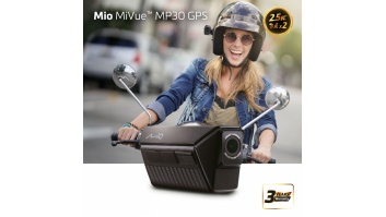 Mio | MiVue MP30 Dual 2.5K Rider Dash Cam | GPS (satellite)