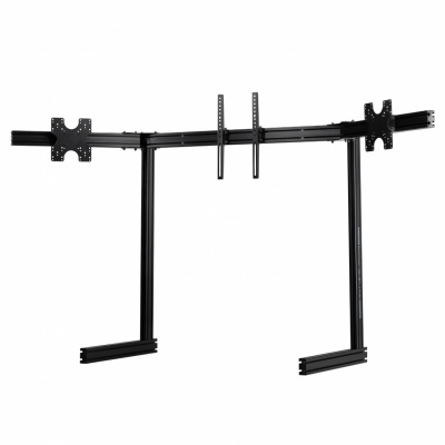 Next Level Racing Floor stand | ELITE Free Standing Triple Monitor Stand | Fully adjustable and customizable | 21-43 " | Black