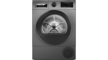 Bosch Dryer Machine with Heat Pump | WQG245DXSN | Energy efficiency class Class C | Front loading | 9 kg | Condensation | LCD | Depth 61.3 cm | Grey