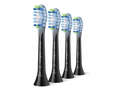 Philips HX9044/88 Sonicare Premium Plaque Defence Replacement brush heads, 4 pcs, Black | Philips