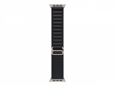 Apple | 49mm Black Alpine Loop - Medium - Natural Titanium Finish