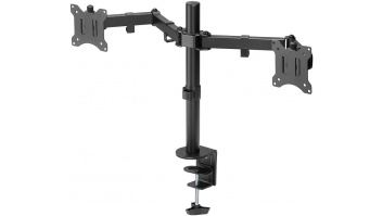 Goobay Dual Monitor Mount Flex | Swivel, Tilt, Rotation | 17-32 " | Maximum weight (capacity) 8 kg | Black