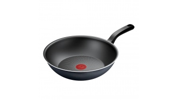 TEFAL Pan | H0561942 | Wok | Diameter 28 cm | Suitable for induction hob | Fixed handle | Black