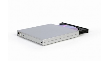 Gembird External USB DVD drive | DVD-USB-021-SV | Interface USB 2.0 | CD/DVD | CD read speed 24 x | CD write speed 24 x | Silver