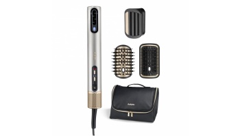 BABYLISS | Hair styling comb | Air Wand AS6555E | Ion conditioning | Number of heating levels 4 | 1600 W | Chrome