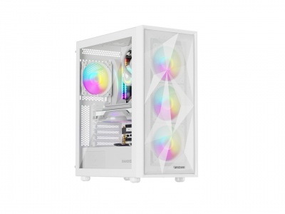 Genesis Gaming PC Case | Diaxid 605 ARGB | White | Midi Tower | Power supply included No
