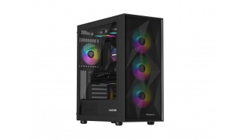 Genesis Gaming PC Case | Diaxid 605 ARGB | Black | Midi Tower | Power supply included No