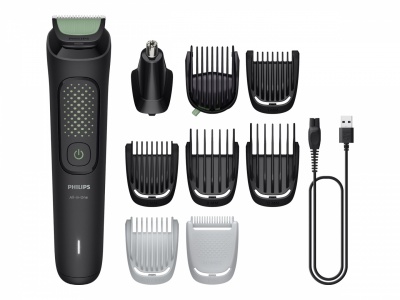 Philips All-in-One Hair Trimmer | MG3945/15 3000 Series | Cordless | Number of length steps 12 | Black