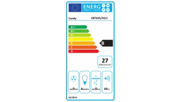 Candy Hood | CBT625/2X/1 | Telescopic | Energy efficiency class B | Width 60 cm | 332 m³/h | Mechanical | LED | Stainless steel
