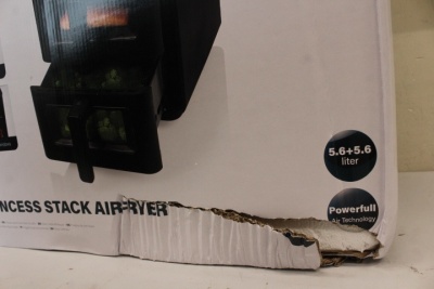 SALE OUT. Princess Double Stack Airfryer | 182490 | Power 3000 W | Capacity 11.2 L | Black | DAMAGED PACKAGING