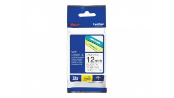Brother | TZ-231 Laminated Tape | Black on White | TZe | 8 m | 1.2 cm