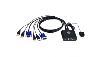Aten 2-Port USB VGA Cable KVM Switch with Remote Port Selector | Aten | KVM  Cable KVM Switches  CS22U Search Product or keyword   2-Port USB VGA Cable KVM Switch with Remote Port Selector