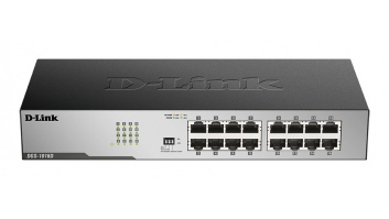 D-Link | 16-Port Gigabit Unmanaged Desktop Switch | DGS-1016D | Unmanaged | Desktop