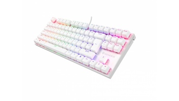 Genesis | THOR 303 | Mechanical Gaming Keyboard | Wired | US | White | USB-A | Outemu Peach Silent
