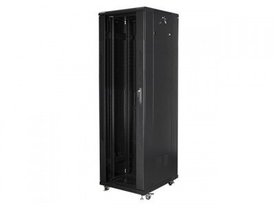 Lanberg | Rack cabinet 19" free-standing 42U/600x800 (flat pack) | FF01-6842-12B | Black