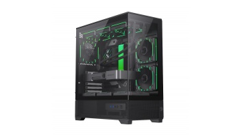 Gamemax Case | VISTA 2 AB | Black | Midi Tower
