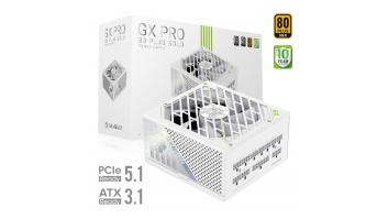 Gamemax Power Supply, 80 PLUS, Gold | GX PRO 1250G WH | 1250 W