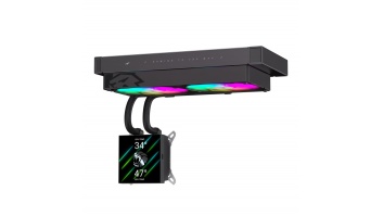 Gamemax CPU Liquid Cooler | GLACIER 240 LCD BK | Black | Intel, AMD