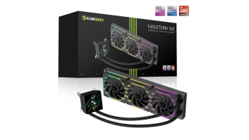 Gamemax CPU Liquid Cooler | HAILSTORM 360 LCD BK | Black | Intel, AMD