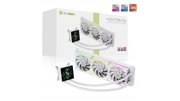 Gamemax CPU Liquid Cooler | HAILSTORM 360 LCD WH | White | Intel, AMD