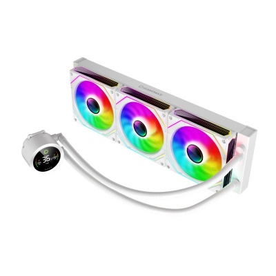Gamemax CPU Liquid Cooler | ICEBURG 360 DIGITAL WH | White | Intel, AMD