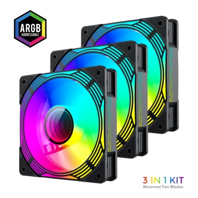 Gamemax Case Fan | KF300R BK | Black