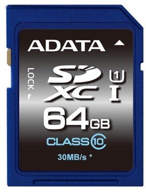 MEMORY SDXC 64GB CLASS10/ASDX64GUICL10-R ADATA