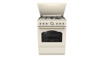 Gorenje Cooker | GKS6C71CLI | Hob type Gas | Oven type Electric | Gold | Width 60 cm | Depth 60 cm | 71 L