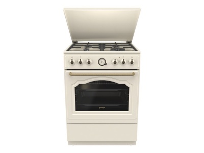 Gorenje Cooker | GKS6C71CLI | Hob type Gas | Oven type Electric | Gold | Width 60 cm | Depth 60 cm | 71 L