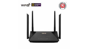 Wireless AX1800 Dual Band Gigabit Router | RT-AX53U | 1201+600 Mbit/s | Ethernet LAN (RJ-45) ports 4 | Mesh Support No | MU-MiMO Yes | No mobile broadband | Antenna type External antenna x 4 | 36 month(s)