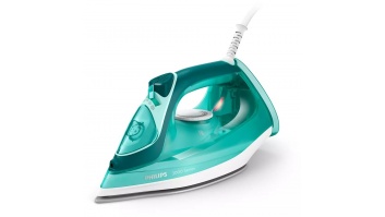 Philips | Iron | DST3030/70 | Steam Iron | 2400 W | Water tank capacity 300 ml | Continuous steam 40 g/min | Steam boost performance 180 g/min | Green