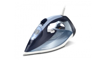 Philips Steam Iron | DST7020/20 | Steam Iron | 2800 W | Water tank capacity 300 ml | Continuous steam 50 g/min | Steam boost performance 250 g/min | Blue