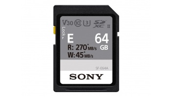 Sony | UHS-II Memory Card | SF-E SDXC Class10 | 64 GB | SDXC Memory Card | Flash memory class U3, V30
