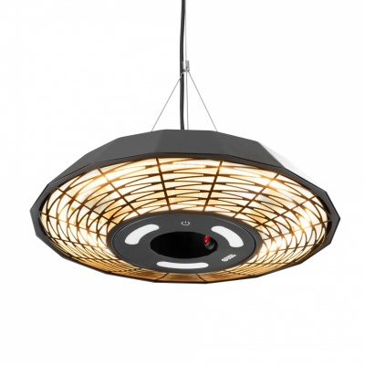 TunaBone | Electric Ceiling Infrared Patio Heater | TB2068C-01 | Patio heater | 2000 W | Number of power levels 1 | Suitable for rooms up to 20 m² | Black | IP45