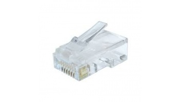 Cablexpert | Modular plug (adapter) 8P8C for solid CAT6 LAN cable, 10 pcs per bag