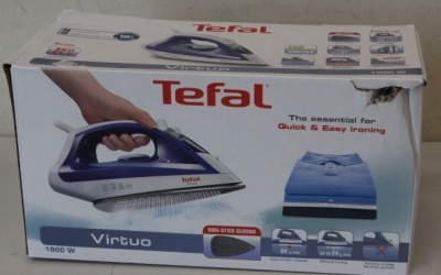 SALE OUT. Tefal FV1711 Virtuo Iron, Blue | SALE OUT. TEFAL Steam Iron | FV1711 Virtuo | Steam Iron | Continuous steam 24 g/min | Steam boost performance 80 g/min | Blue | DAMAGED PACKAGING AND SCRATCHES ON MAIN CORPUSE