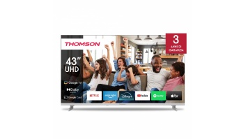TV Set|THOMSON|43"|4K/Smart|QLED|3840x2160|Google TV|White|43UG4S14W