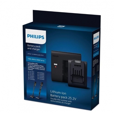 Vacuum Cleaner Accessory|PHILIPS|Battery and charger|Model XV1797/01|Black|For  XC6552, XC6553, XC6557, XC7053, XC7055, XC7057, XC8053, XC8054, XC8055, XC8057, XW9382, XW9383, XW9384, XW9385, XW9463, XW9465|XV1797/01