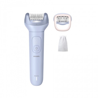 PHILIPS 8000 sērijas epilators mitrai un sausai epilēšanai (3 piederumi), zils