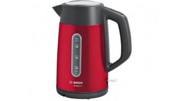 Bosch | Kettle | DesignLine TWK4P434 | Electric | 2400 W | 1.7 L | Stainless steel | 360° rotational base | Red/Black