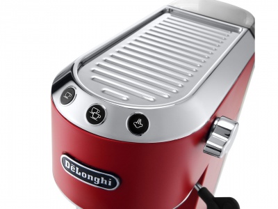 Delonghi | Dedica Espresso Coffee Maker | EC685.R | Pump pressure 15 bar | Built-in milk frother | Semi-automatic | 1300 W | Red