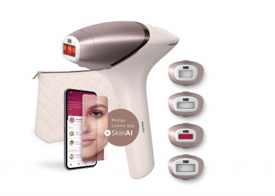 Philips IPL Hair Removal Device with SenseIQ | BRI977/00 Lumea 9900 Series | Bulb lifetime (flashes) 450.000 | Number of power levels 5 | Rose