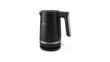 Philips Double Walled Kettle | HD9395/90 | Electric | 2200 W | 1.7 L | Stainless steel/Plastic | 360° rotational base | Black