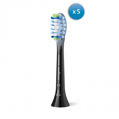 Philips | Toothbrush Heads | HX9045/88 Sonicare Premium Plaque Defence | Heads | For adults | Number of brush heads included 5 | Black