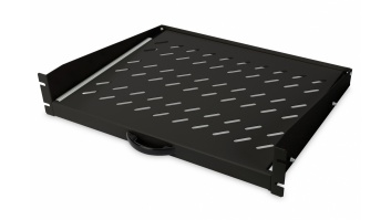Digitus Extendible Shelf for fixed mounting on front 483 mm (19") profile rails | DN-19-TRAY-2-450-SW