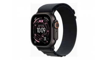 Apple Watch Ultra 3 GPS + Cellular 49mm Black Titanium Case with Black Alpine Loop - Large | Apple